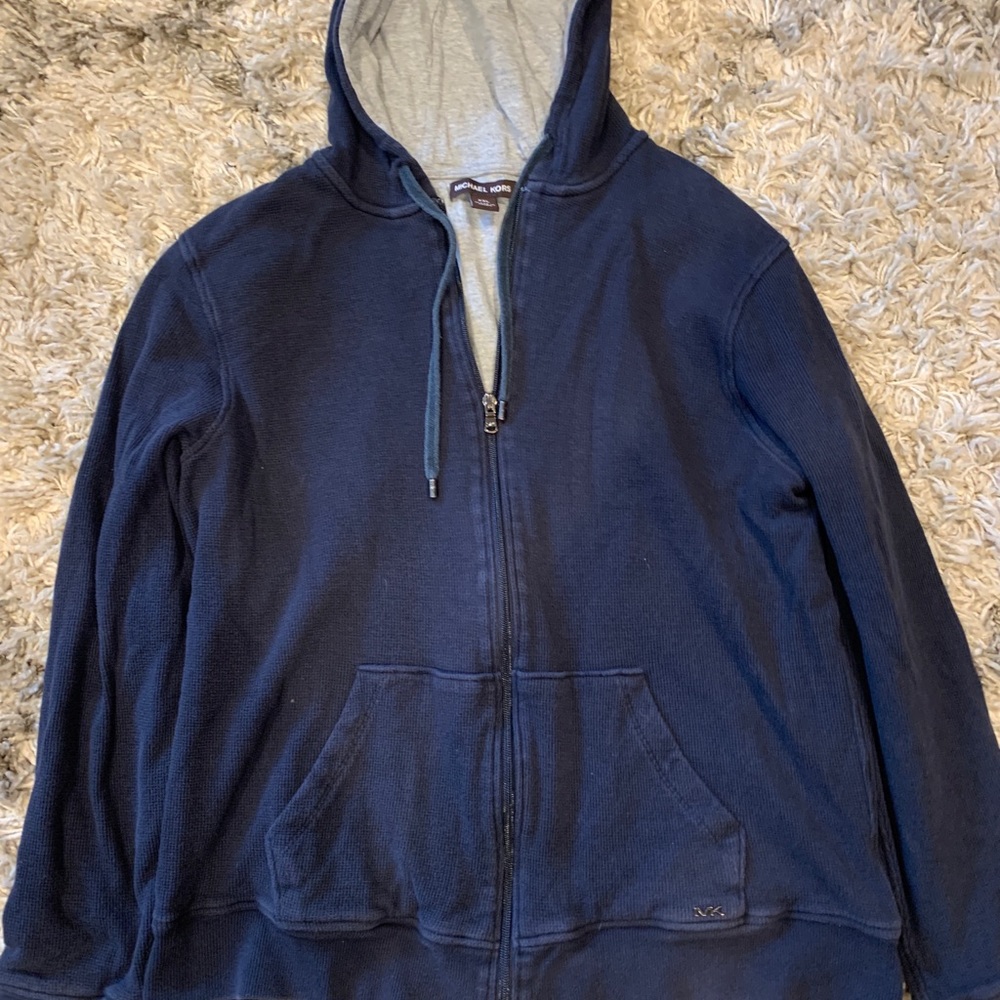 Michael Kors Sweatshirt Hoodie Navy ZIP-Up